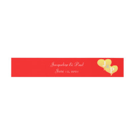 Sunset Hearts Red Mit Monogramm Wedding Bly Band