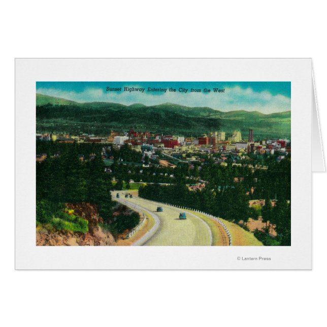 Sunset Highway aus Richtung Spokane (Vorderseite (Horizontal))