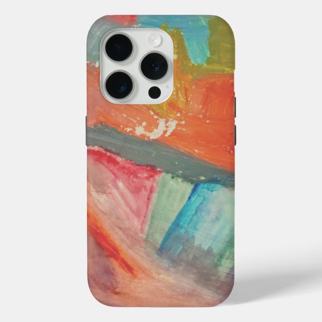Sunset Horizon Abstrakt Kunst Tough Case (Rückseite)