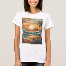 Sunset Horizon Beach Vibes T - Shirt
