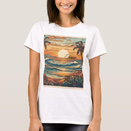 Sunset Horizon Beach Vibes T - Shirt