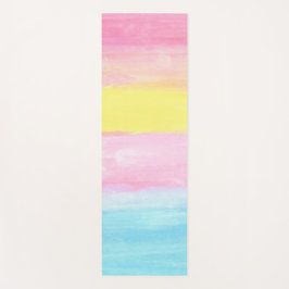 Sunset Horizon Wasserfarbe Abstrakt Yogamatte