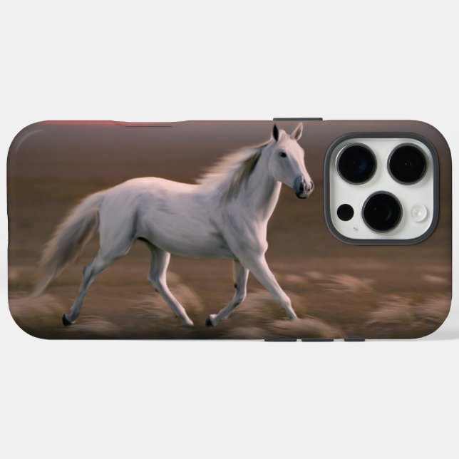 Sunset Horse iPhone / iPad Gehäuse 16 Pro Max Hülle (Rückseite (Horizontal))