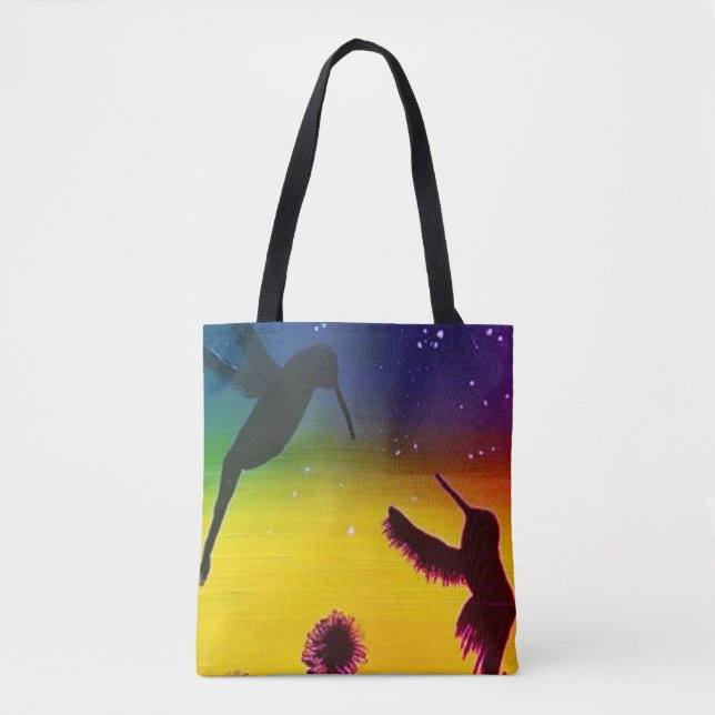 Sunset Hummingbirds Tasche (Vorderseite)
