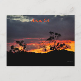 Sunset in Anza, CA Postkarte