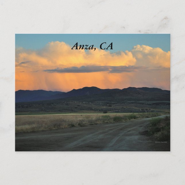 Sunset in Anza, CA Postkarte (Vorderseite)