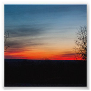 "Sunset in Broadalbin" von Shawn Tomlinson Fotodruck