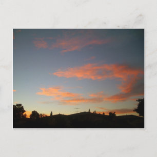 Sunset in Campbell, Kalifornien Postkarte