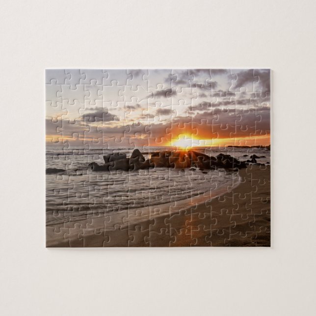 Sunset in Kauaii - Hawaii - 8x10 - 110 pc (Horizontal)