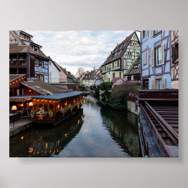 Sunset in Little Venice Colmar Poster (Vorne)