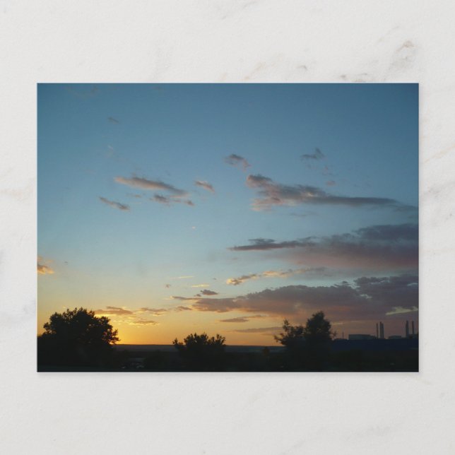 Sunset in New Mexico Postcard Postkarte (Vorderseite)