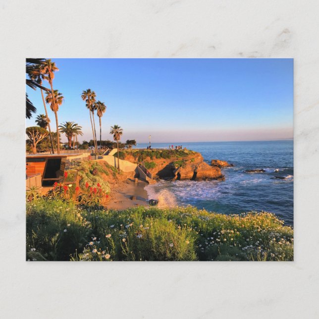 Sunset in San Diego Postkarte (Vorderseite)
