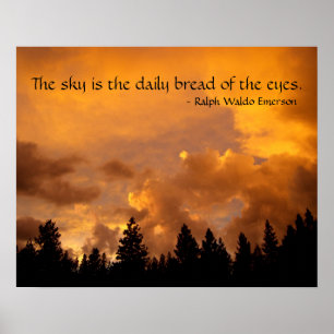 Sunset in the Sierras Poster