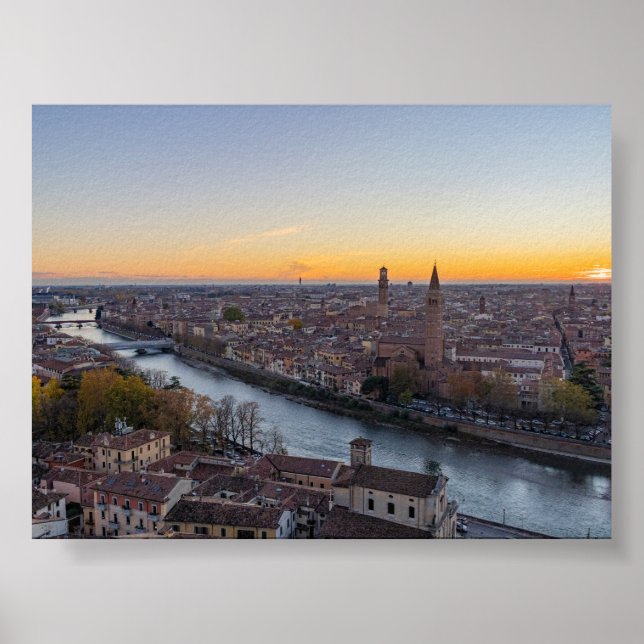 Sunset in Verona Poster (Vorne)