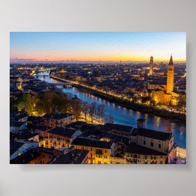 Sunset in Verona Poster (Vorne)