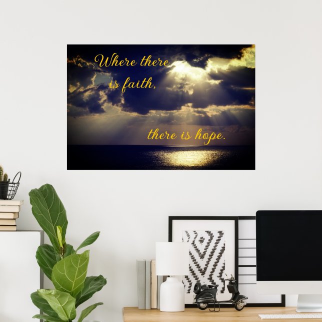 Sunset Inspiration Wall Poster (Heimbüro)