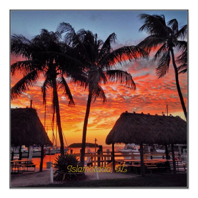 Sunset Islamorada, Florida Poster (Vorderseite)