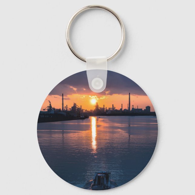 Sunset Japan Sky Schlüsselanhänger (Vorderseite)