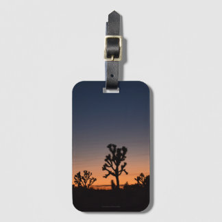 Sunset Joshua Trees Luggage Tag Gepäckanhänger