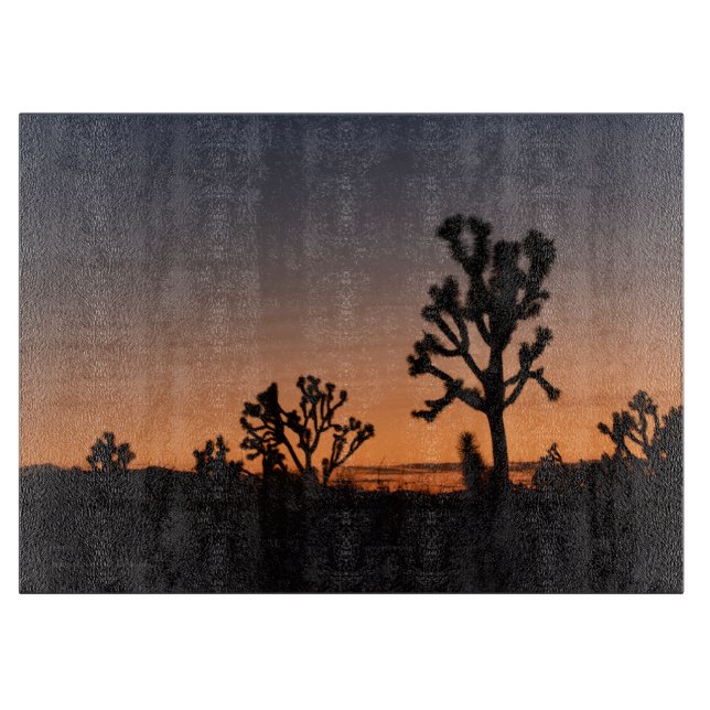 Sunset Joshua Trees Schneidebrett (Vorderseite)