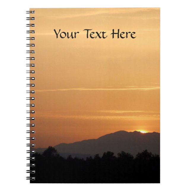 Sunset Journal Notizblock (Vorderseite)
