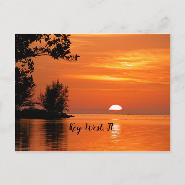 Sunset, Key West, Carte postale Floride (Devant)