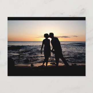 Sunset Kiss Postkarte