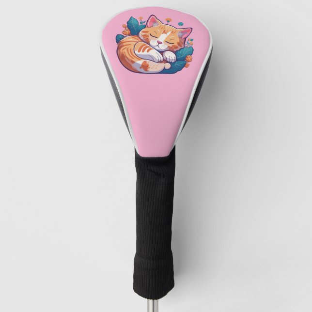 Sunset Kitty Golf Headcover (Vorderseite)