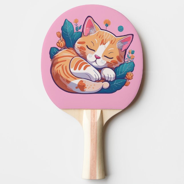 Sunset Kitty Tischtennis Schläger (Vorderseite)