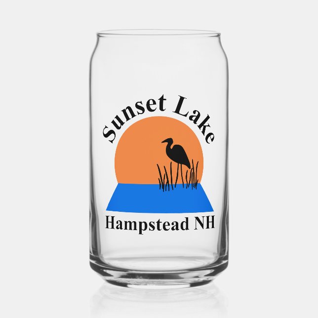 Sunset Lake Can Glass Dosenglas (Vorderseite)