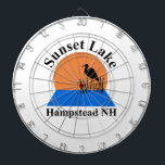 Sunset Lake Dartboard Dartscheibe<br><div class="desc">Dartboard mit dem Logo des Sunset Lake</div>