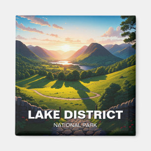 Sunset Lake District National Park Magnet