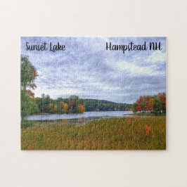 Sunset Lake Fall Puzzle