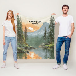 Sunset Lake Fleecedecke