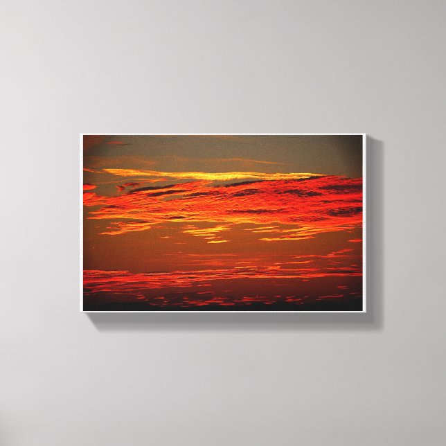 Sunset Landescape Leinwanddruck (Vorderseite)