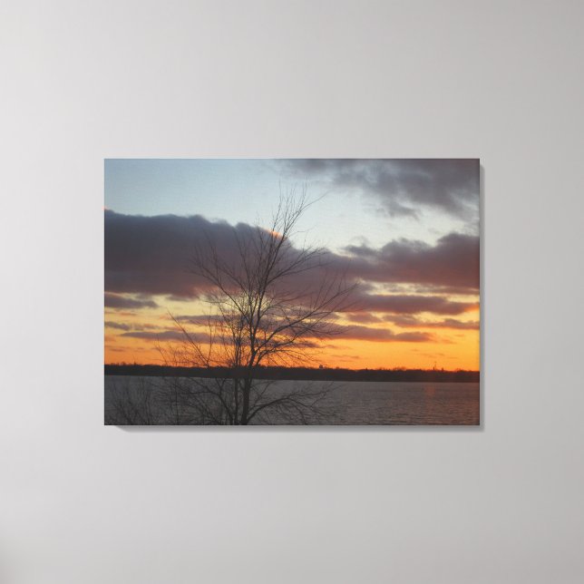 Sunset Leinwand - 33,70" x 24" (Vorderseite)