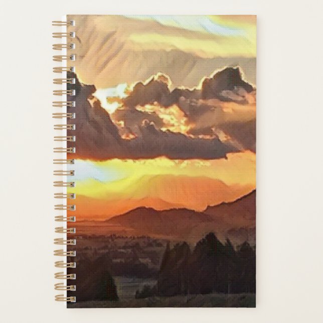 Sunset Leinwand Art Planner Planer (Vorderseite)