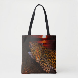 Sunset Leopard Tasche