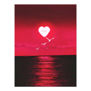 Sunset Liebe - Romantik - Hinzufügen von Text / Fo Fotodruck