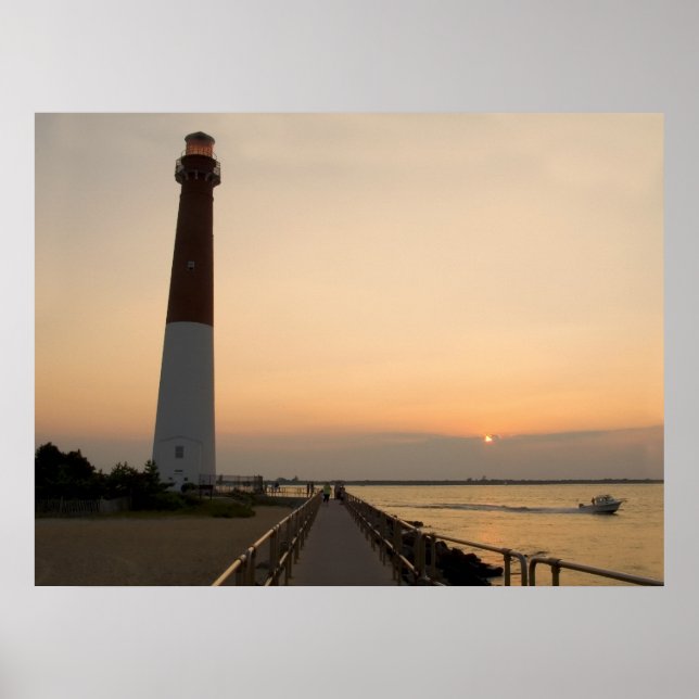 Sunset Lighthouse Poster (Vorne)