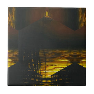 Sunset Magic Abstrakt Fliese