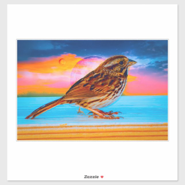 Sunset Melody Aufkleber (Blatt)