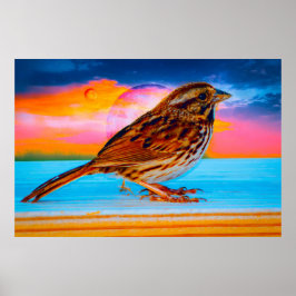 Sunset Melody Poster