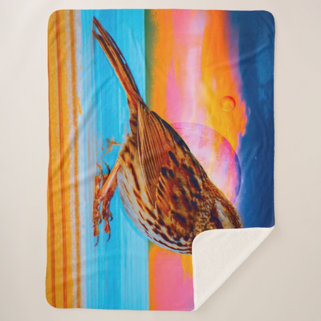 Sunset Melody Sherpadecke (Vorderseite)