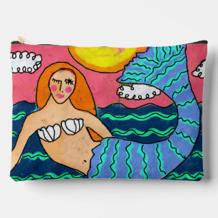 Sunset Mermaid Abstrakt Art Zubehörtasche