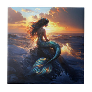 Sunset Mermaid Fliese