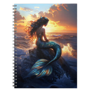 Sunset Mermaid Notizblock