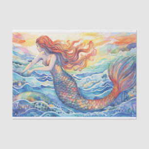 Sunset Mermaid Seidenpapier