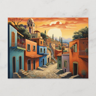 Sunset Mexico Feiertagspostkarte