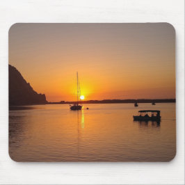 Sunset Morro Bay Sailboat Mousepad